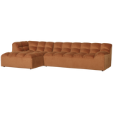 Allure Chaise Longue Links Velvet Terra van WOOOD – Luxe comfort op maat van PureWonen. Vraag naar de beste prijs.