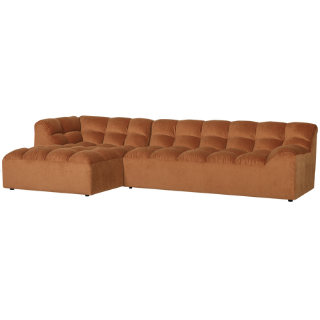 Allure Chaise Longue Links Velvet Terra van WOOOD – Luxe comfort op maat van PureWonen. Vraag naar de beste prijs.