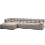 Allure Chaise Longue Links Geweven Stof Klei Melange van WOOOD – Luxe comfort op maat van PureWonen. Vraag naar de beste prijs.