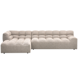 Allure Chaise Longue Links Geweven Stof Naturel Melange van WOOOD – Luxe comfort op maat van PureWonen. Vraag naar de beste prijs.