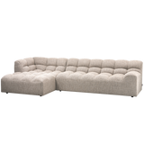 Allure Chaise Longue Links Geweven Stof Naturel Melange van WOOOD – Luxe comfort op maat van PureWonen. Vraag naar de beste prijs.