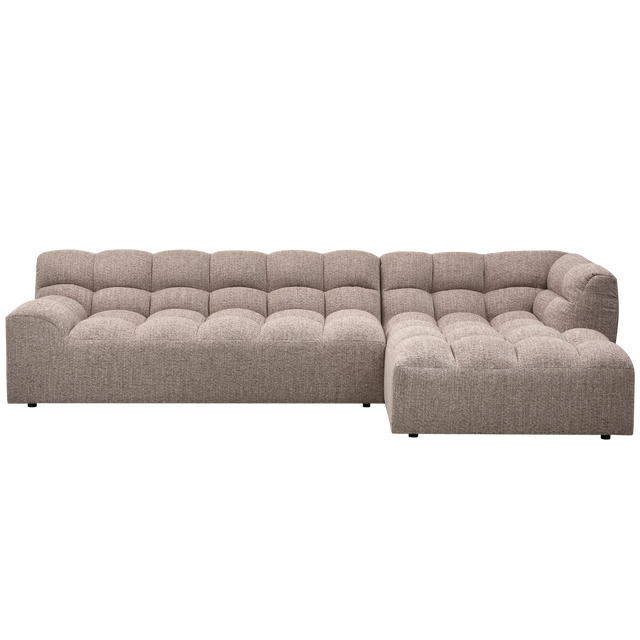Allure Chaise Longue Rechts Geweven Stof Bruin Melange van WOOOD – Luxe comfort op maat van PureWonen. Vraag naar de beste prijs.