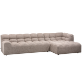 Allure Chaise Longue Rechts Geweven Stof Bruin Melange van WOOOD – Luxe comfort op maat van PureWonen. Vraag naar de beste prijs.