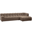 Allure Chaise Longue Rechts Geweven Stof Donkerbruin Melange van WOOOD – Luxe comfort op maat van PureWonen. Vraag naar de beste prijs.