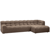 Allure Chaise Longue Rechts Geweven Stof Donkerbruin Melange van WOOOD – Luxe comfort op maat van PureWonen. Vraag naar de beste prijs.