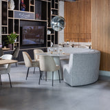 Jorre Eettafel Mdf Antique Beige O120 Cm van WOOOD - laagste prijs offerte van PureWonen