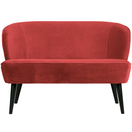Sara Bankje Fluweel Raspberry van WOOOD – Luxe comfort op maat van PureWonen. Vraag naar de beste prijs.