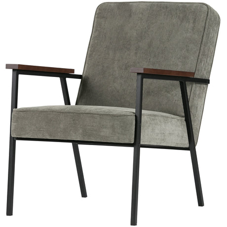 Sally Fauteuil Vergrijsd Groen van WOOOD – Luxe comfort op maat van PureWonen. Vraag naar de beste prijs.
