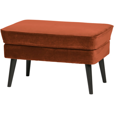 Rocco Hocker Fluweel Roest van WOOOD – Luxe comfort op maat van PureWonen. Vraag naar de beste prijs.