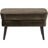Rocco Hocker Fluweel Warm Groen van WOOOD – Luxe comfort op maat van PureWonen. Vraag naar de beste prijs.