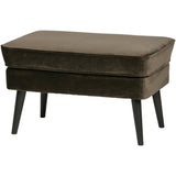 Rocco Hocker Fluweel Warm Groen van WOOOD – Luxe comfort op maat van PureWonen. Vraag naar de beste prijs.