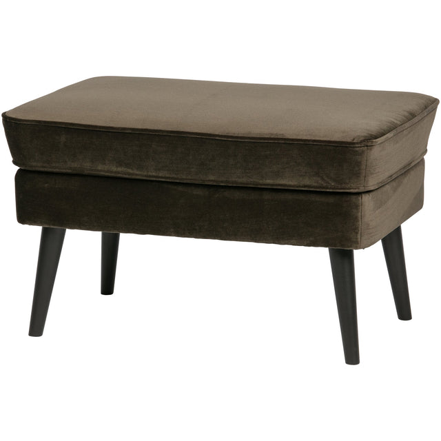 Rocco Hocker Fluweel Warm Groen van WOOOD – Luxe comfort op maat van PureWonen. Vraag naar de beste prijs.