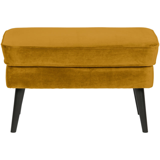 Rocco Hocker Fluweel Oker van WOOOD – Luxe comfort op maat van PureWonen. Vraag naar de beste prijs.
