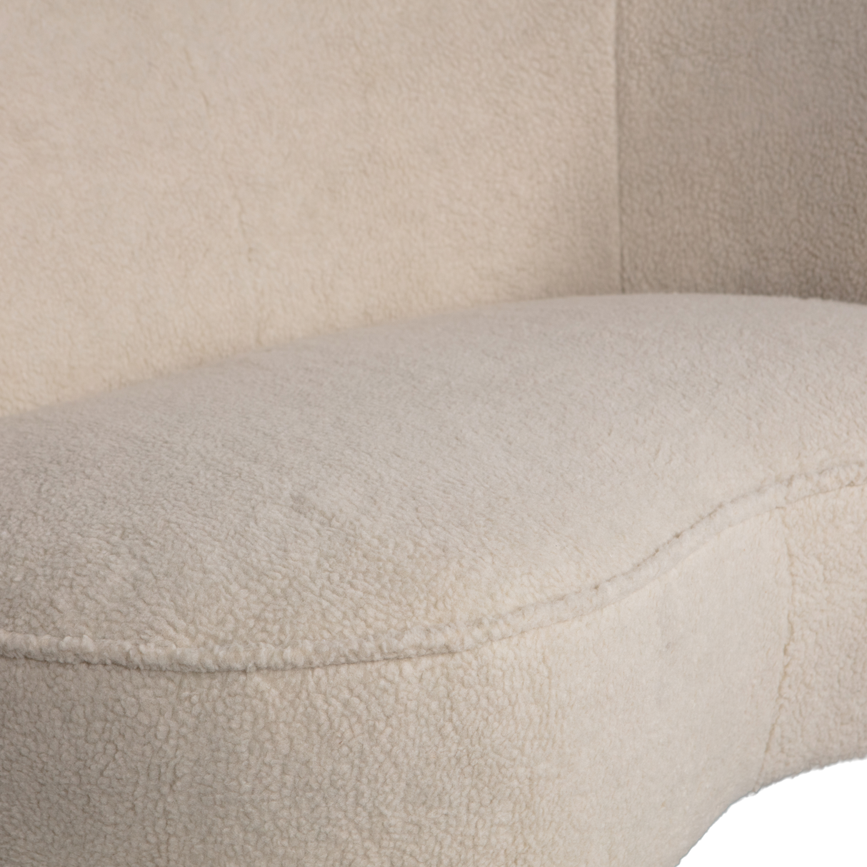 Sara Lounge Fauteuil Rechts Teddy Off White