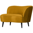 Sara Lounge Fauteuil Rechts Fluweel Oker van WOOOD – Luxe comfort op maat van PureWonen. Vraag naar de beste prijs.