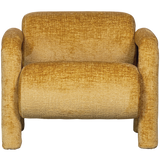Lenny Fauteuil In Grove Textuur Goud/Geel van WOOOD – Luxe comfort op maat van PureWonen. Vraag naar de beste prijs.