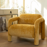 Lenny Fauteuil In Grove Textuur Goud/Geel van WOOOD – Luxe comfort op maat van PureWonen. Vraag naar de beste prijs.