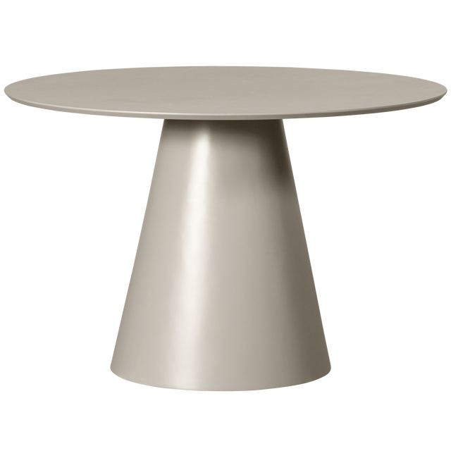Jorre Eettafel Mdf Antique Beige O120 Cm van WOOOD - laagste prijs offerte van PureWonen