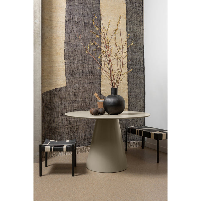 Jorre Eettafel Mdf Antique Beige O120 Cm van WOOOD - laagste prijs offerte van PureWonen