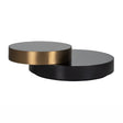 Salontafel Slice (Black/gold) van Richmond Interiors – Luxe comfort op maat van PureWonen. Vraag naar de beste prijs.