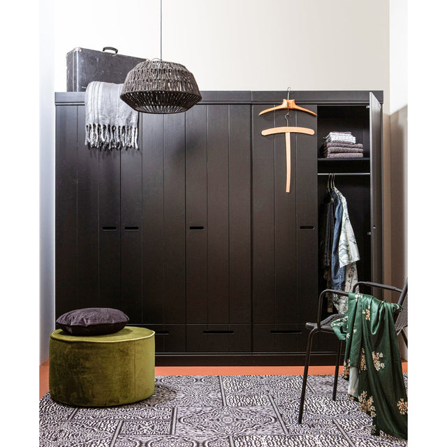 Kace Hanglamp Jute Zwart O45 Cm van WOOOD – Luxe comfort op maat van PureWonen. Vraag naar de beste prijs.