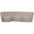 Coco 3 Zits Ronding Links Boucle Zand van WOOOD – Luxe comfort op maat van PureWonen. Vraag naar de beste prijs.