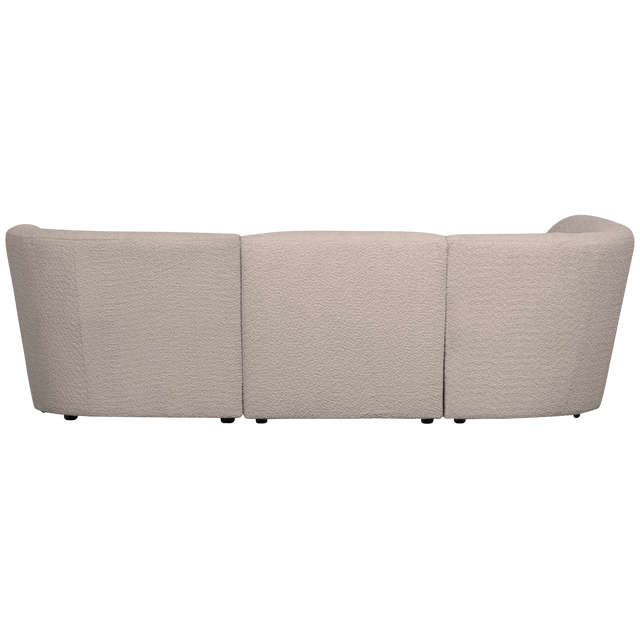 Coco 3 Zits Ronding Links Boucle Zand van WOOOD – Luxe comfort op maat van PureWonen. Vraag naar de beste prijs.