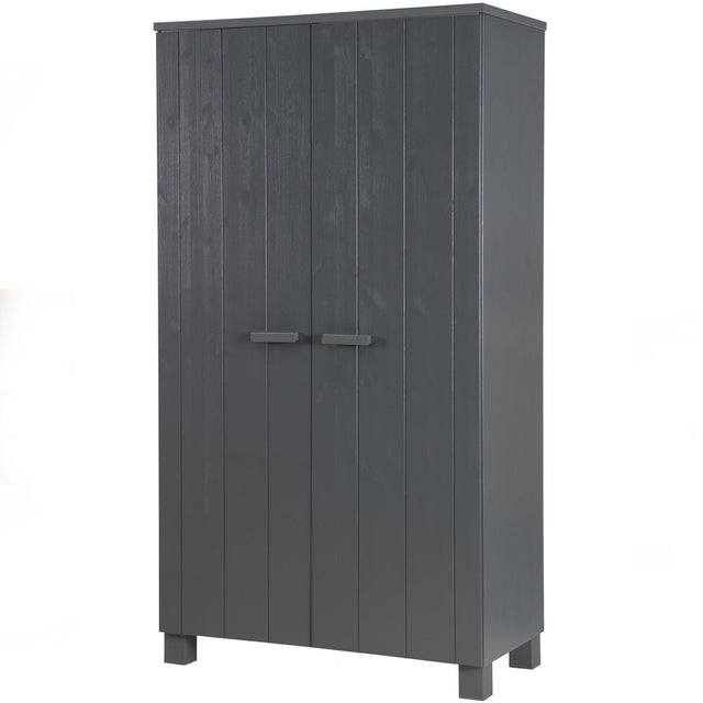 Dennis Kast Grenen Steel Grey Geborsteld [Fsc] van WOOOD – Luxe comfort op maat van PureWonen. Vraag naar de beste prijs.