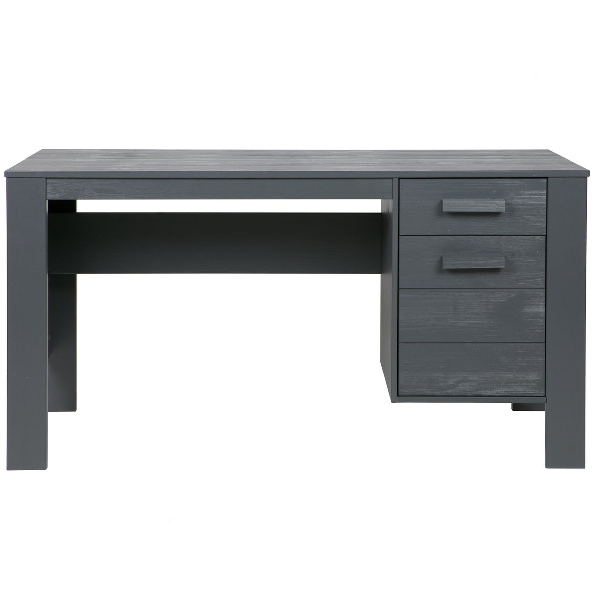 Dennis Bureau Grenen Steel Grey Geborsteld [Fsc]