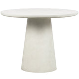 Damon Eettafel Betonlook Wit 76x O100 van WOOOD – Luxe comfort op maat van PureWonen. Vraag naar de beste prijs.