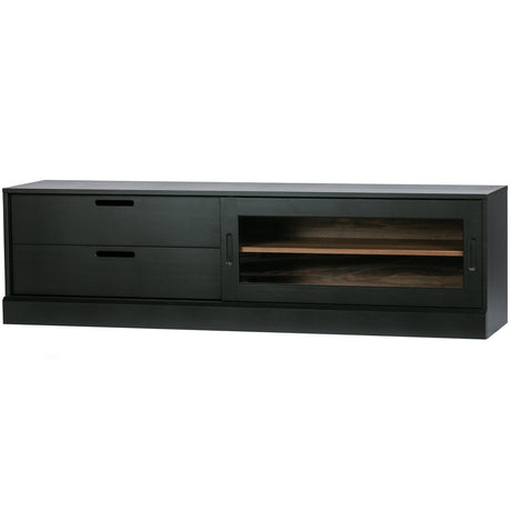 James Tv Meubel Noten/Zwart [Fsc] van WOOOD – Luxe comfort op maat van PureWonen. Vraag naar de beste prijs.