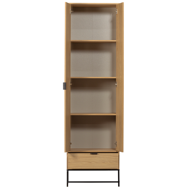 Silas Hoge Kast Eiken Decor [Fsc] van WOOOD – Luxe comfort op maat van PureWonen. Vraag naar de beste prijs.