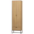 Silas Hoge Kast Eiken Decor [Fsc] van WOOOD – Luxe comfort op maat van PureWonen. Vraag naar de beste prijs.