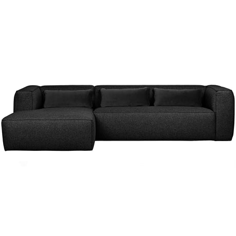 Bean Hoekbank Links Incl. Kussens Donkergrijs Gemeleerd van WOOOD – Luxe comfort op maat van PureWonen. Vraag naar de beste prijs.
