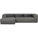 Bean Hoekbank Links Incl. Kussens Middengrijs Gemeleerd van WOOOD – Luxe comfort op maat van PureWonen. Vraag naar de beste prijs.