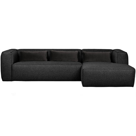 Bean Hoekbank Rechts Incl. Kussens Donkergrijs Gemeleerd van WOOOD – Luxe comfort op maat van PureWonen. Vraag naar de beste prijs.