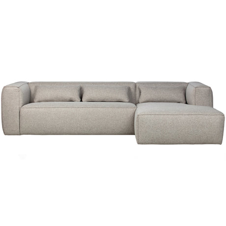 Bean Hoekbank Rechts Incl. Kussens Lichtgrijs Gemeleerd van WOOOD – Luxe comfort op maat van PureWonen. Vraag naar de beste prijs.