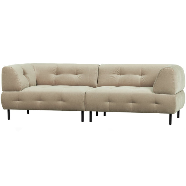Lloyd 4 Zits Bank Gewassen Fluweel Sea Salt van WOOOD – Luxe comfort op maat van PureWonen. Vraag naar de beste prijs.
