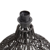 Macy Tafellampvoet Rattan Look Zwart van WOOOD – Luxe comfort op maat van PureWonen. Vraag naar de beste prijs.