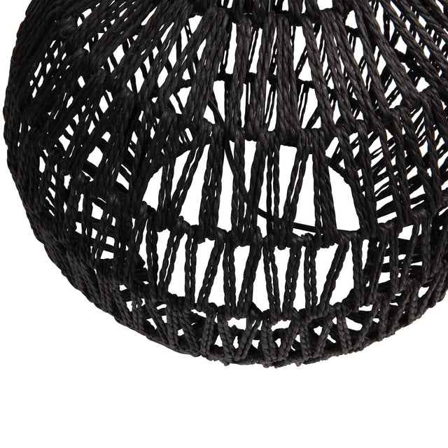 Macy Tafellampvoet Rattan Look Zwart van WOOOD – Luxe comfort op maat van PureWonen. Vraag naar de beste prijs.