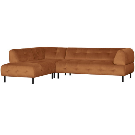 Lloyd Hoekbank Links Gewassen Fluweel Cinnamon van WOOOD – Luxe comfort op maat van PureWonen. Vraag naar de beste prijs.