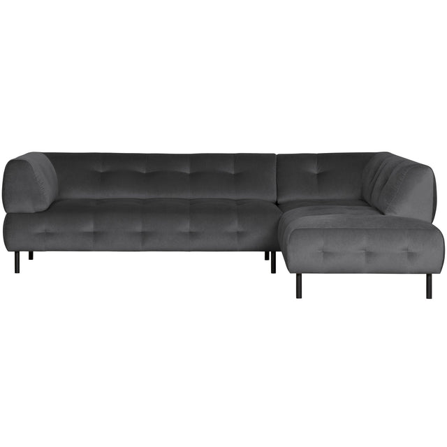 Lloyd Hoekbank Rechts Gewassen Fluweel Cast Iron van WOOOD - laagste prijs offerte van PureWonen