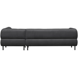 Lloyd Hoekbank Rechts Gewassen Fluweel Cast Iron van WOOOD - laagste prijs offerte van PureWonen
