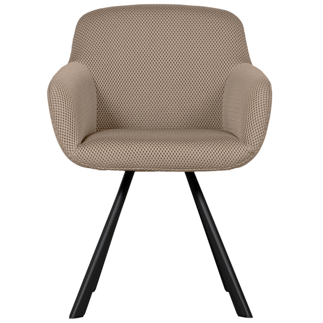 Juno Eetkamerstoel Mesh Naturel van WOOOD – Luxe comfort op maat van PureWonen. Vraag naar de beste prijs.