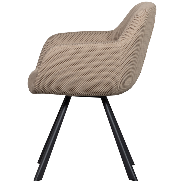 Juno Eetkamerstoel Mesh Naturel van WOOOD – Luxe comfort op maat van PureWonen. Vraag naar de beste prijs.