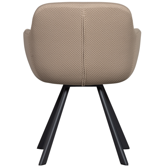 Juno Eetkamerstoel Mesh Naturel van WOOOD – Luxe comfort op maat van PureWonen. Vraag naar de beste prijs.