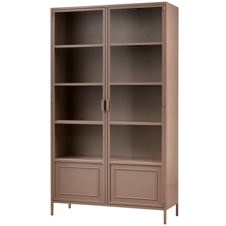 Ronja Vitrinekast Xl Metaal Military Brown van WOOOD – Luxe comfort op maat van PureWonen. Vraag naar de beste prijs.