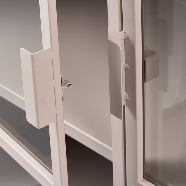 Ronja Vitrinekast Xl Metaal Soft Pink van WOOOD – Luxe comfort op maat van PureWonen. Vraag naar de beste prijs.