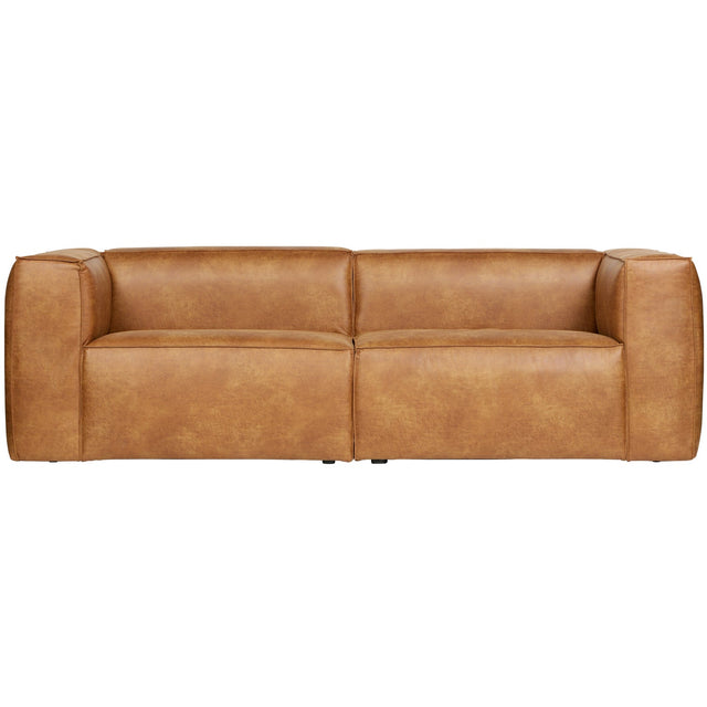 Bean 3,5 Zits Bank Cognac van WOOOD - laagste prijs offerte van PureWonen