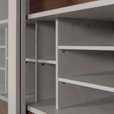 James Vitrinekast Noten/Mist [Fsc] van WOOOD – Luxe comfort op maat van PureWonen. Vraag naar de beste prijs.